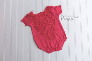 dark pink Sitter onesie